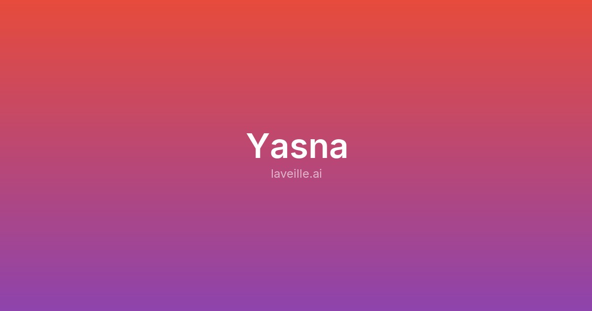 Capture d'écran de Yasna