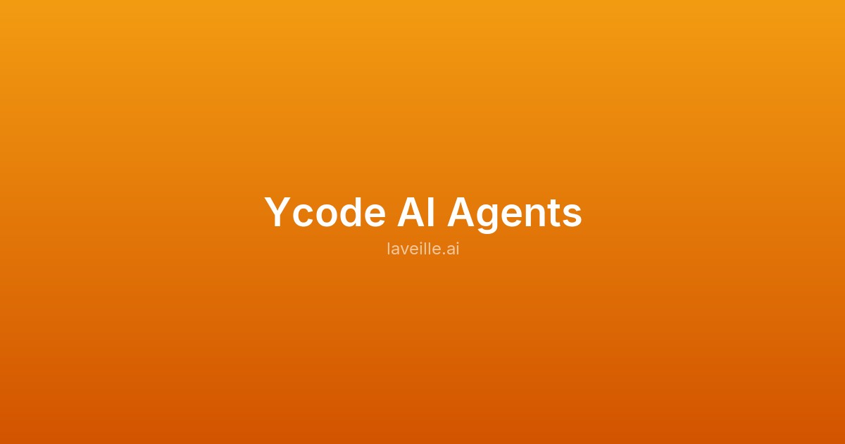 Capture d'écran de Ycode AI Agents