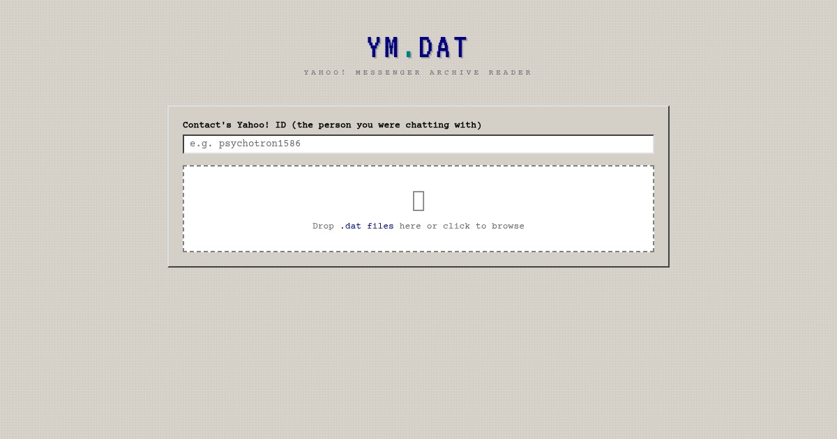 Capture d'écran de YM.dat