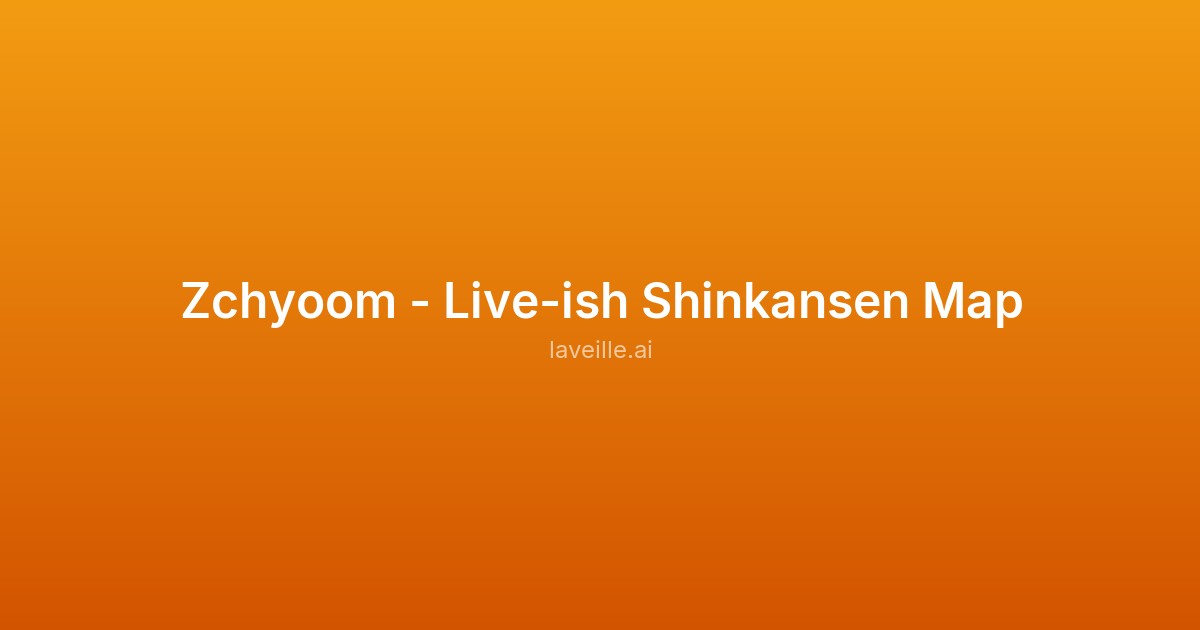 Capture d'écran de Zchyoom - Live-ish Shinkansen Map