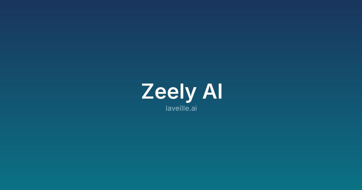Capture d'écran de Zeely AI