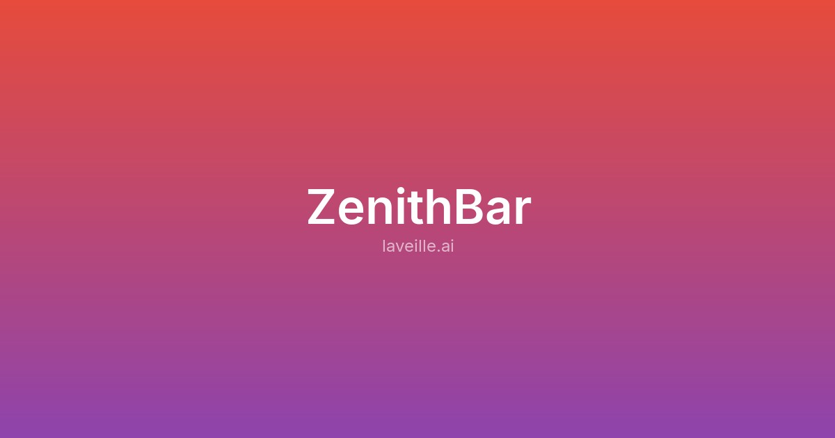Capture d'écran de ZenithBar