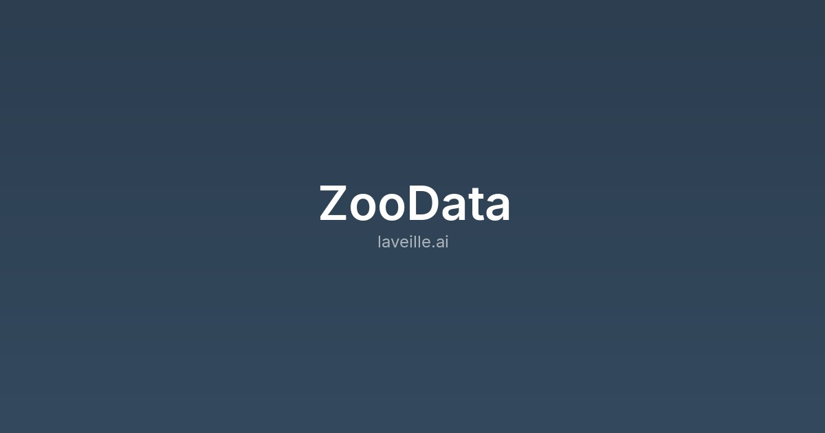 Capture d'écran de ZooData