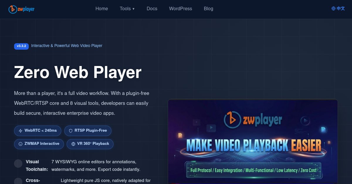 Capture d'écran de ZWPlayer