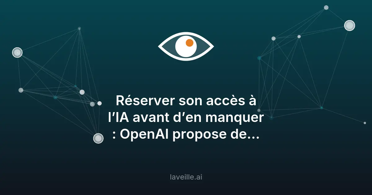 OpenAI garantit l'accès à sa puissance de calcul IA