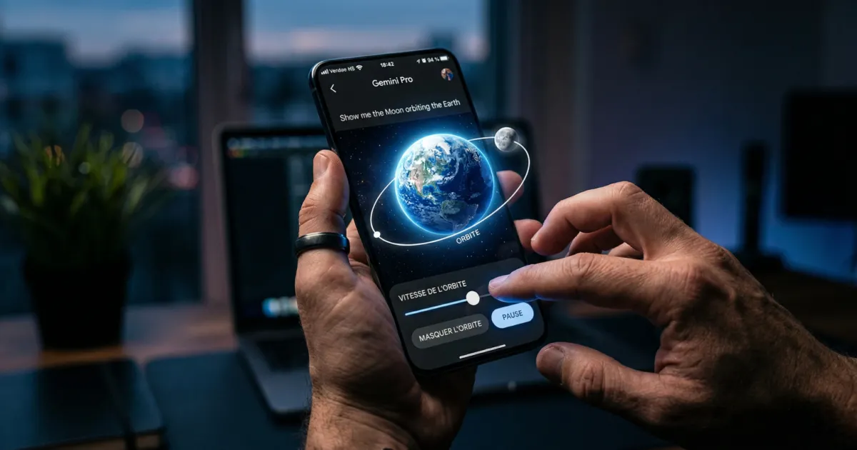 Gemini transforme vos questions en modèles 3D interactifs