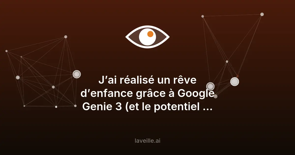 Google Genie 3 : des mondes virtuels générés en temps réel