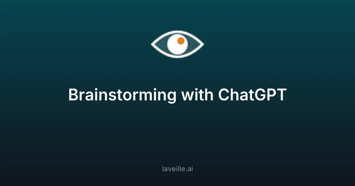 Comment utiliser ChatGPT pour brainstormer efficacement