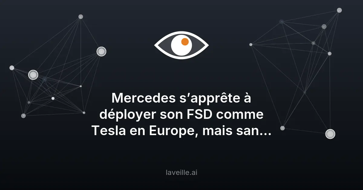 Mercedes rivalise avec Tesla en conduite autonome en Europe