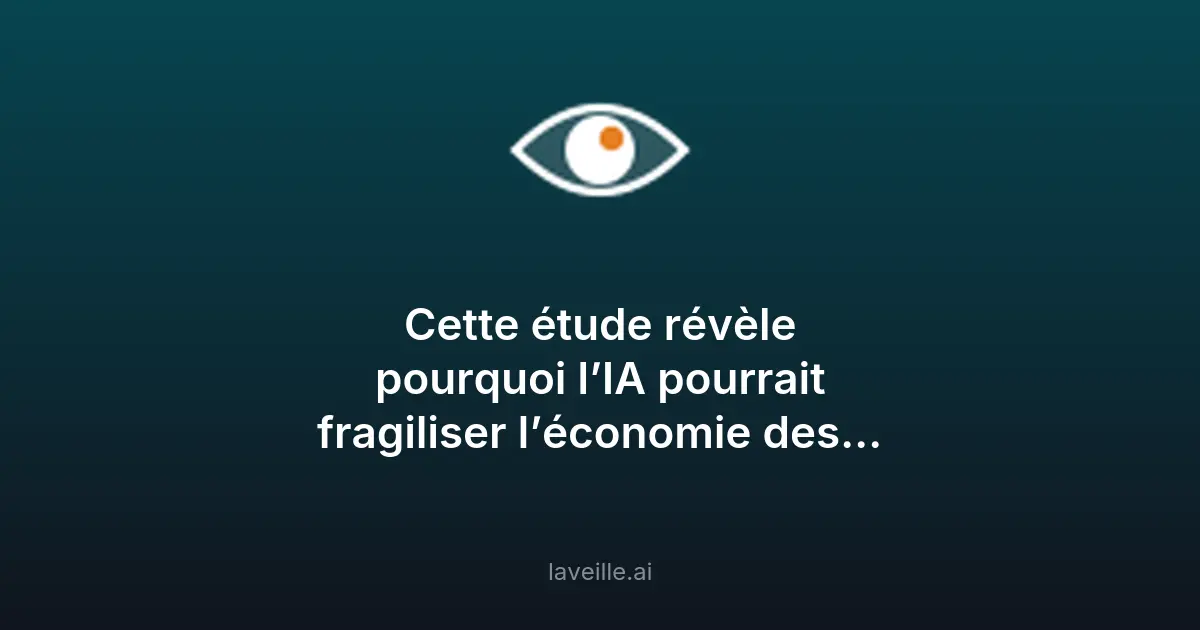 Piège économique de l'IA : l'étude qui inquiète
