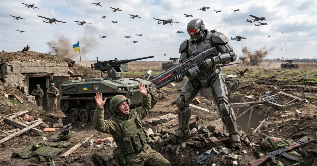 Guerre en Ukraine : Victoire 100 % robotisée