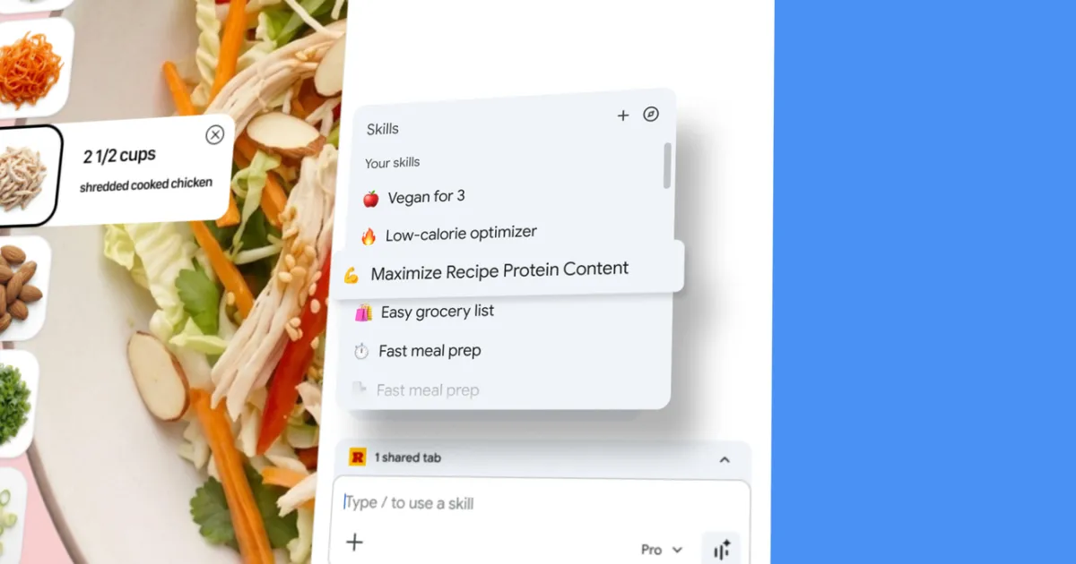 Skills in Chrome : Simplifiez vos tâches IA en un clic