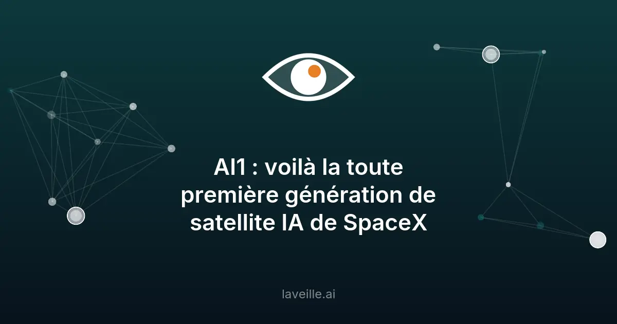 SpaceX lance AI1, le premier satellite IA