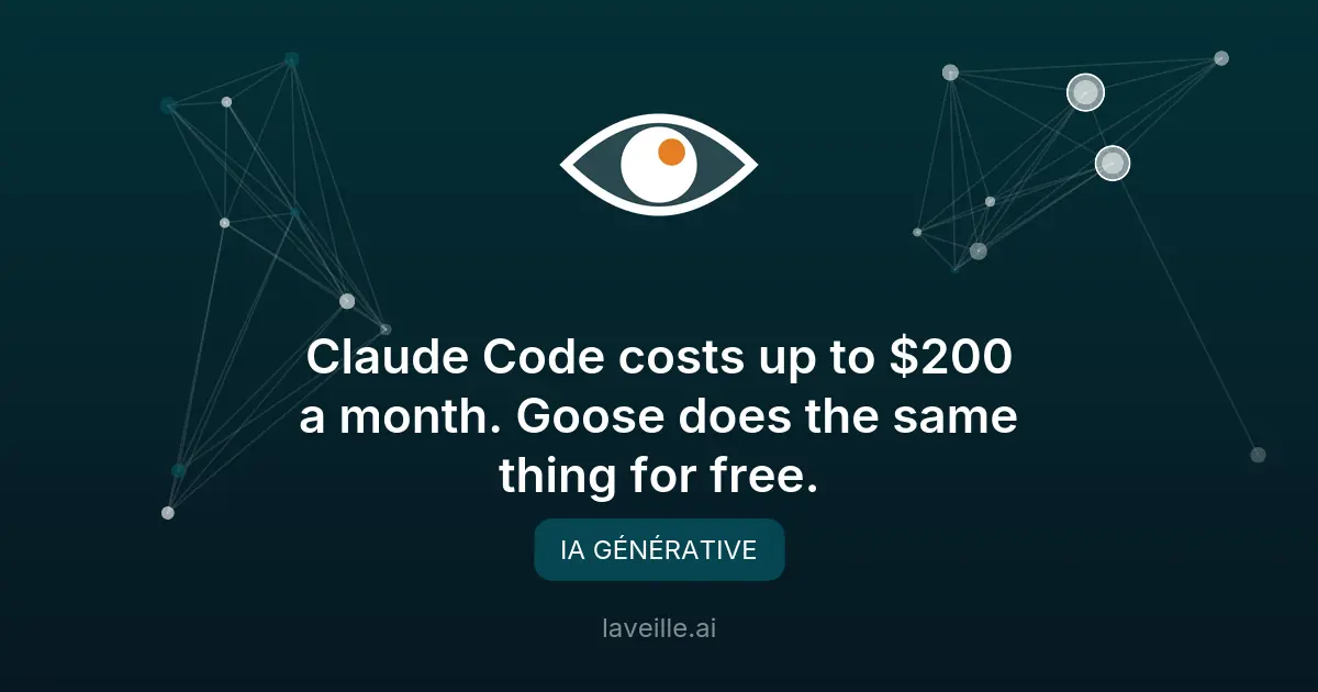 Goose : l'alternative gratuite à Claude Code pour les développeurs