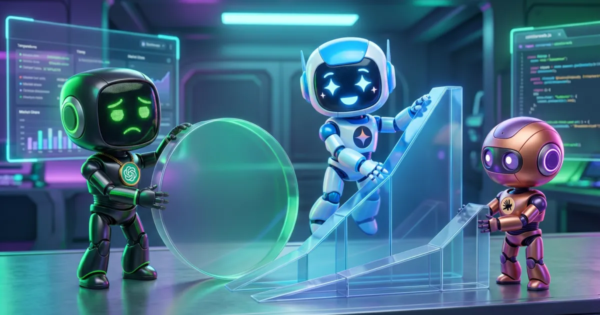 ChatGPT perd 20% de part de marché face à Gemini et Claude