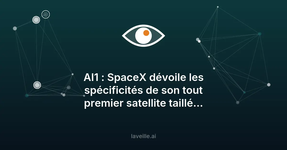 SpaceX dévoile AI1, son premier satellite dédié à l'IA