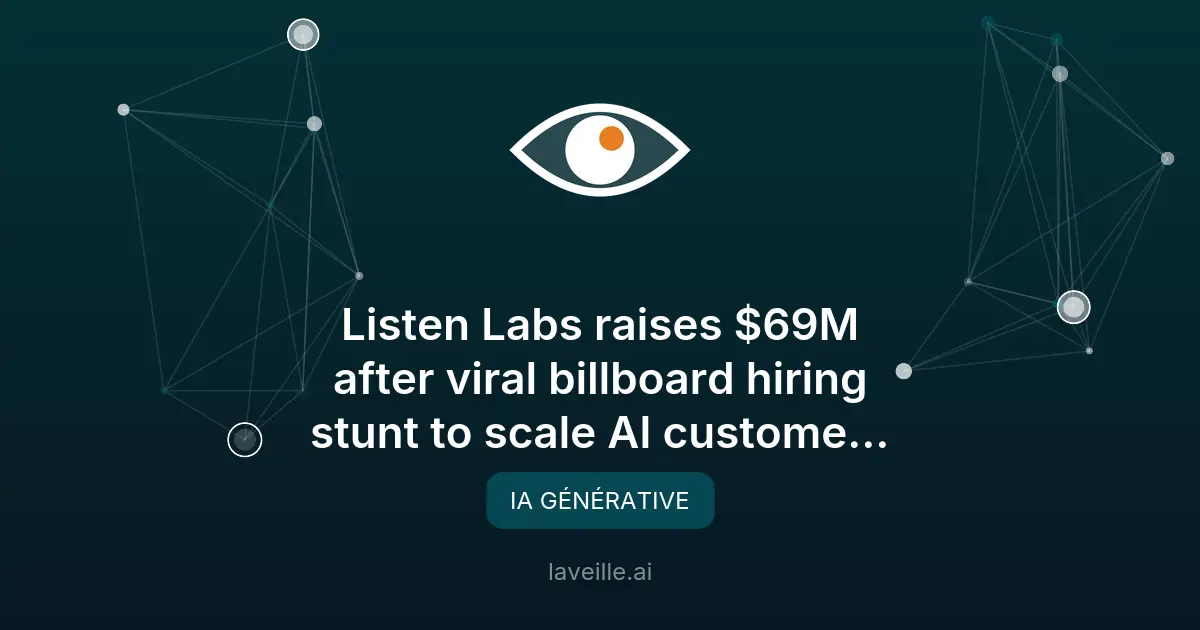 Listen Labs lève 69M$ pour révolutionner les entretiens clients