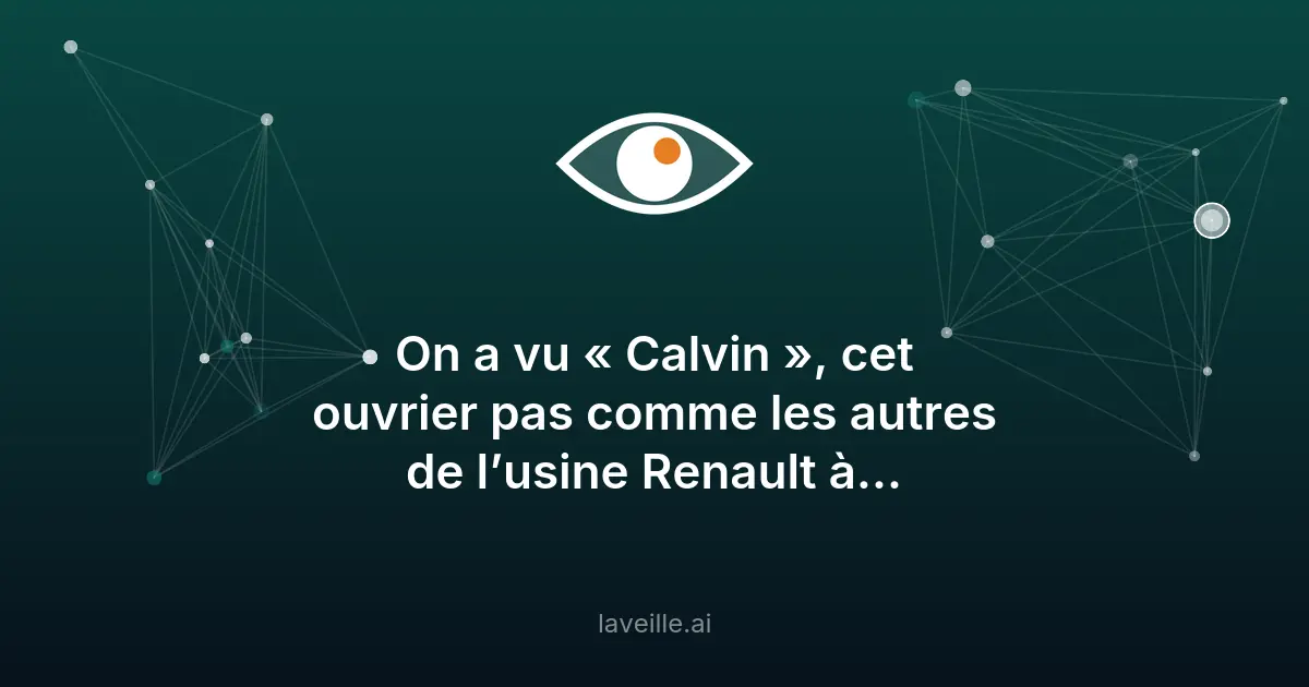 Renault teste Calvin, un robot de Wandercraft à Douai