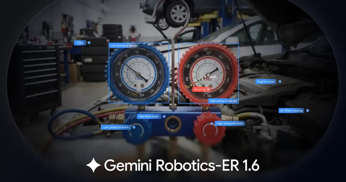Gemini Robotics-ER 1.6 améliore l'autonomie des robots