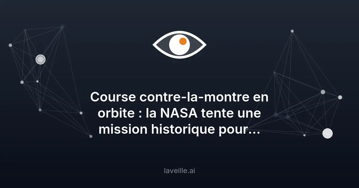 Mission historique de la NASA pour sauver le télescope Swift