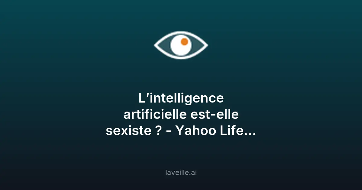L'intelligence artificielle est-elle sexiste ?