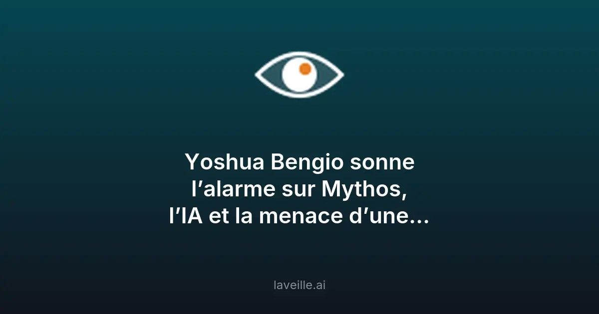 Yoshua Bengio alerte sur les risques de l'IA en cybersécurité