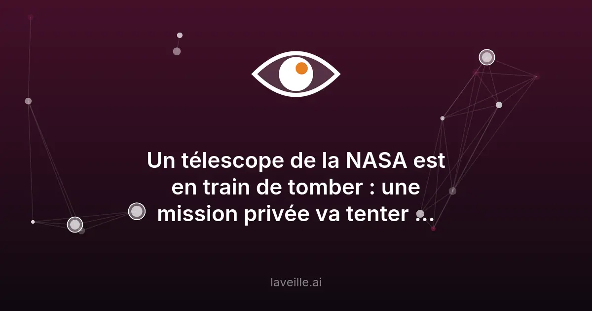 Mission de sauvetage du télescope Swift par Katalyst Space