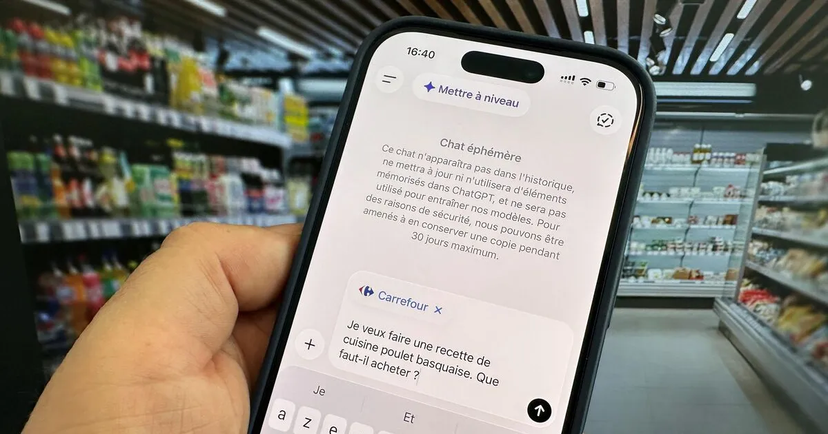 Carrefour lance une application ChatGPT pour vos courses