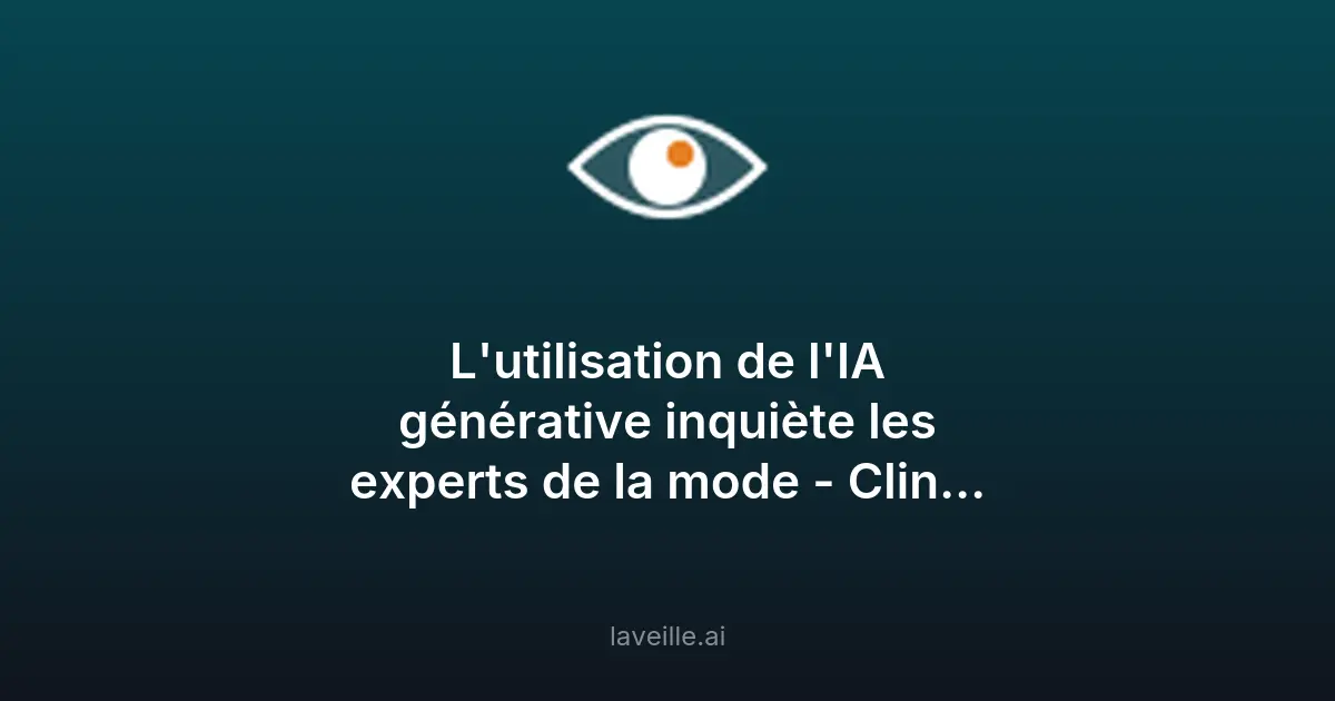 Impact de l'IA générative sur l'industrie de la mode