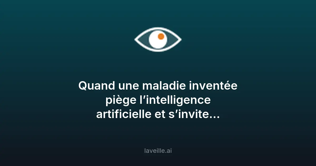 Une maladie inventée piège l'IA et une revue médicale