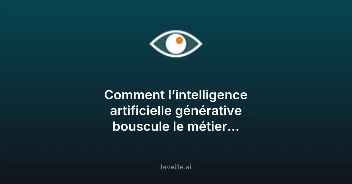 L'IA générative révolutionne le métier d'avocat d'affaires