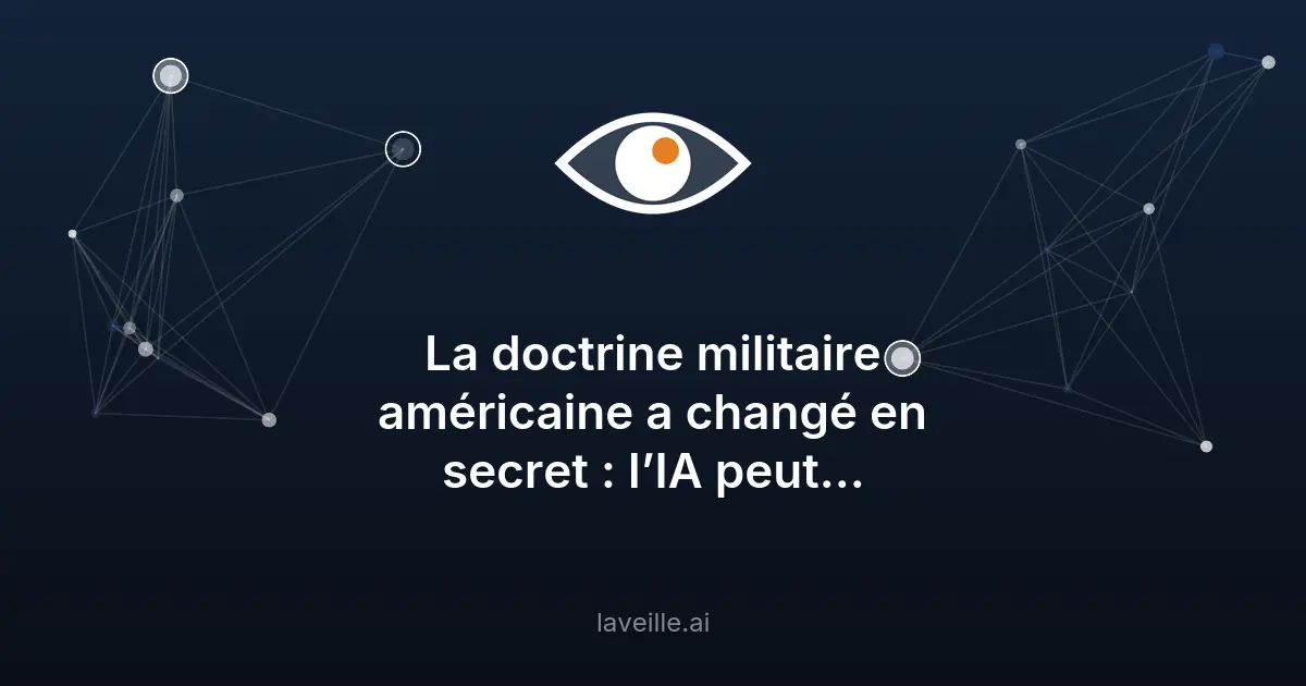 L'IA peut désormais initier des frappes militaires