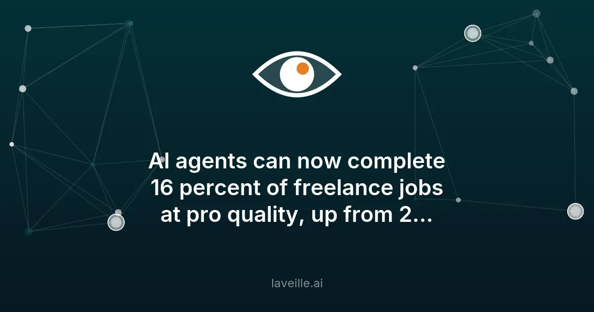 Les agents IA automatisent 16% des tâches freelance