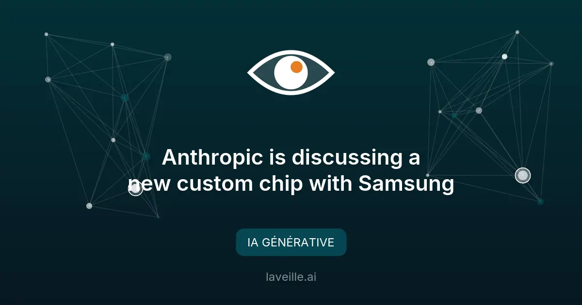 Anthropic et Samsung discutent d'une puce IA personnalisée