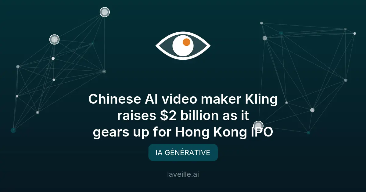 Kuaishou lève 2 milliards pour son IA vidéo Kling