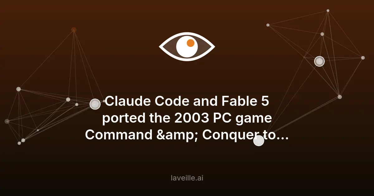 Portage de Command & Conquer sur iOS grâce à l'IA