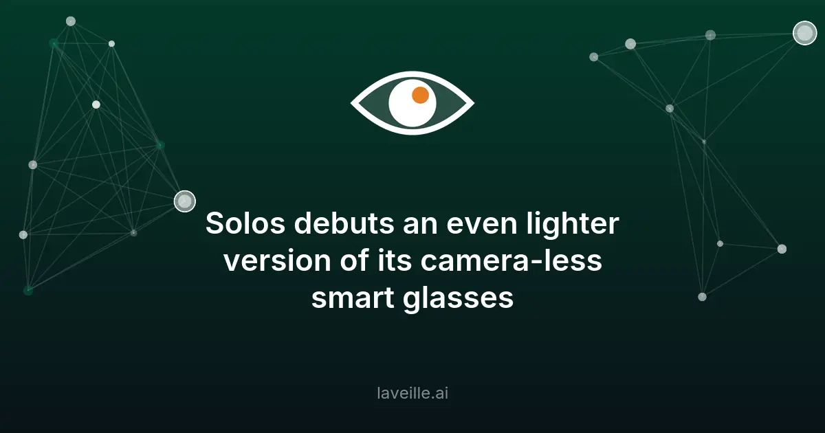 Solos AirGo A6 : des lunettes intelligentes ultra-légères sans caméra