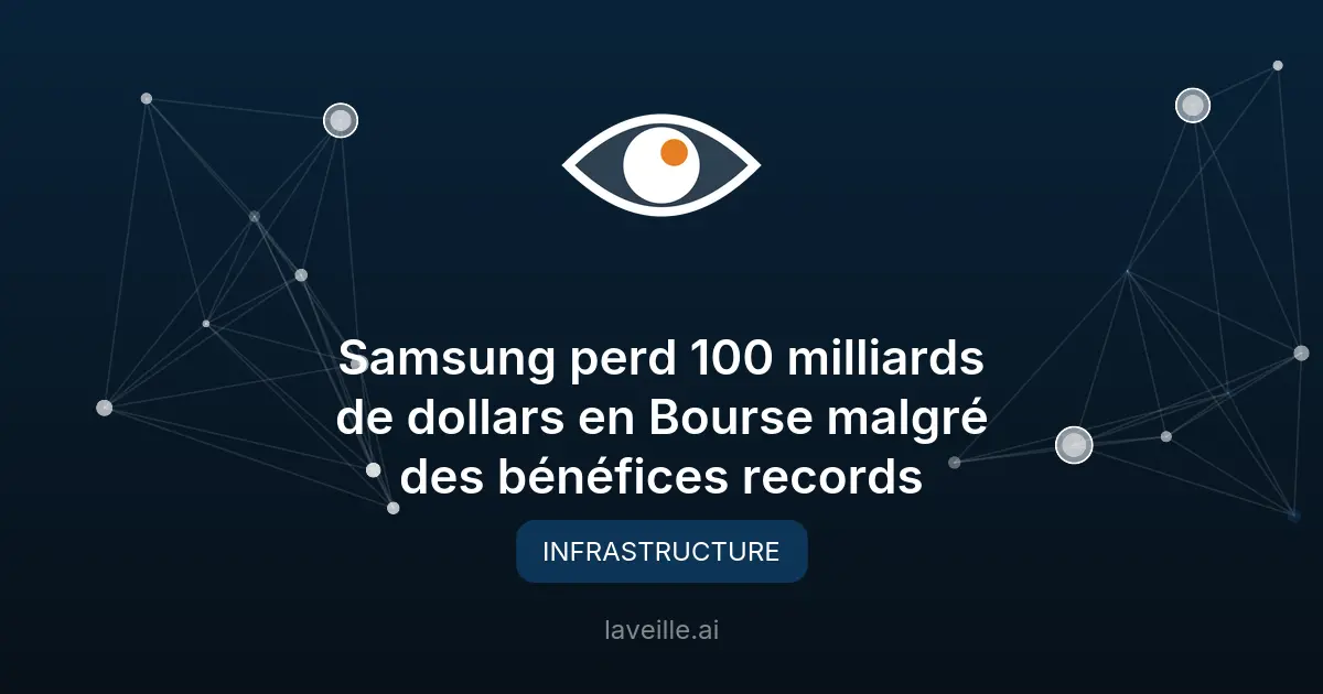 Samsung : bénéfice record mais chute boursière en 2023