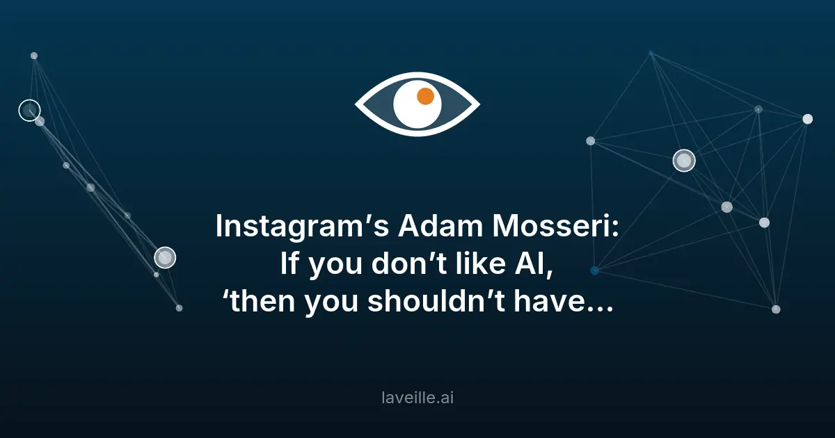 Instagram ne filtrera pas les contenus IA selon Adam Mosseri