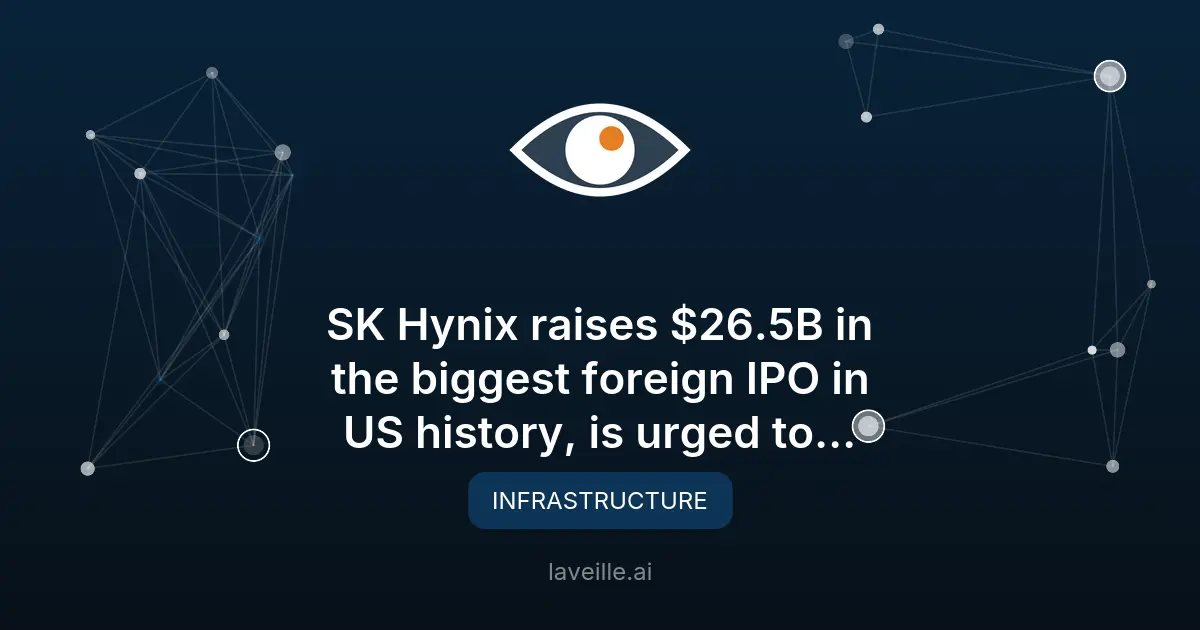 SK Hynix lève 26,5 milliards $ dans la plus grosse IPO étrangère aux États-Unis