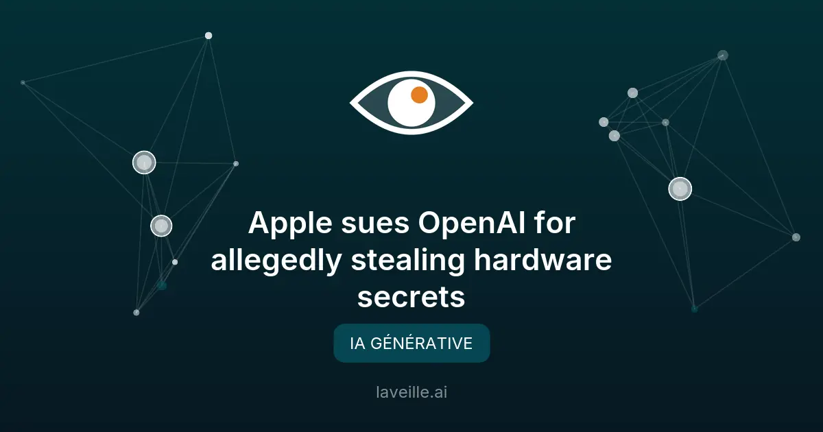 Apple poursuit OpenAI pour vol de secrets industriels
