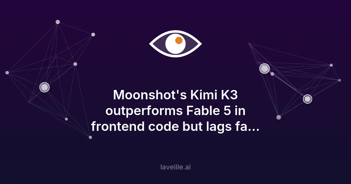 Kimi K3 surpasse les modèles occidentaux en code frontend