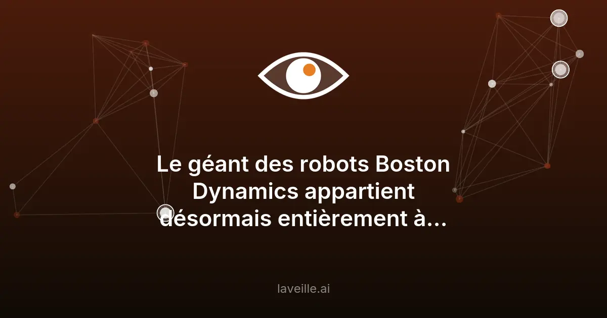 Hyundai acquiert Boston Dynamics pour 325M$