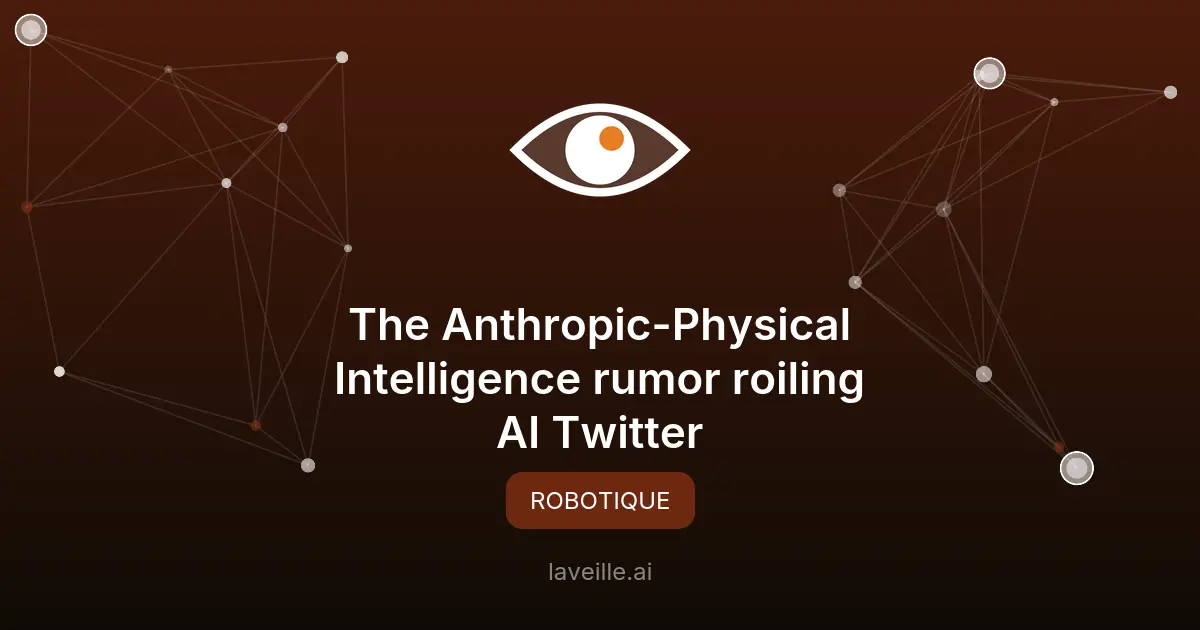 Anthropic et Physical Intelligence : rumeurs d'acquisition