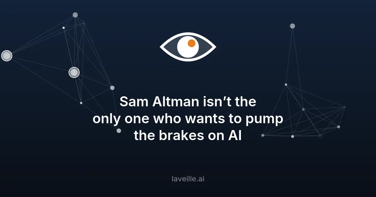 Sam Altman et l'industrie de l'IA appellent à ralentir