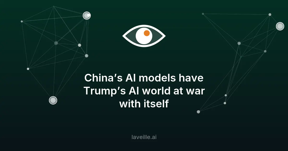 L'IA chinoise divise les conseillers de Trump
