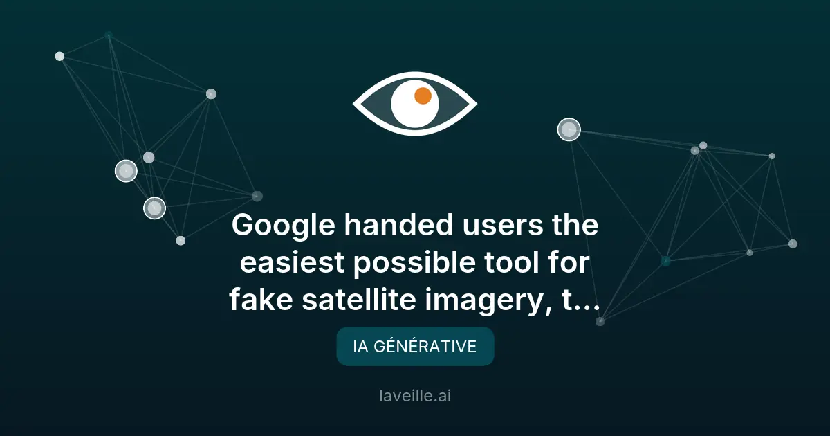 Google retire Nano Banana après des fausses images satellites