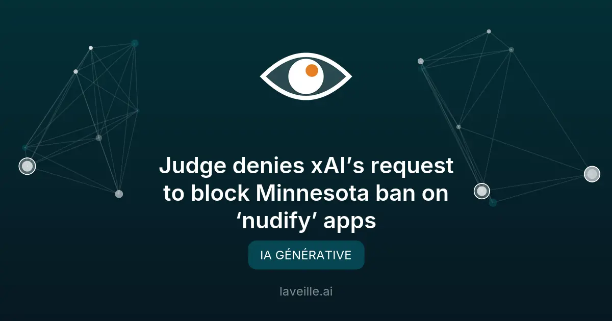 Interdiction des apps 'nudify' au Minnesota confirmée