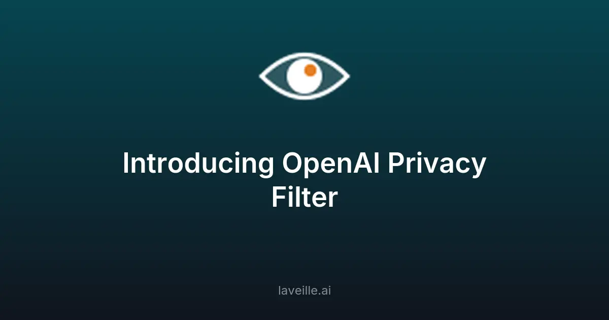 OpenAI Privacy Filter : protection des données en IA