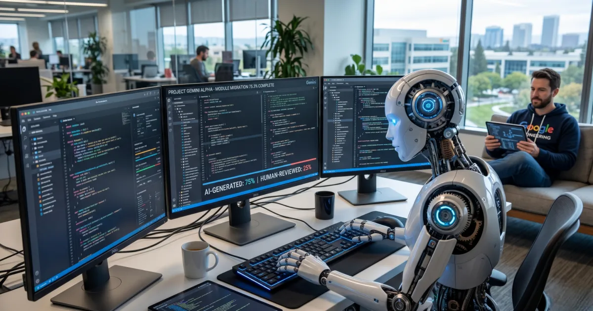 Google : 75% du code généré par l'IA